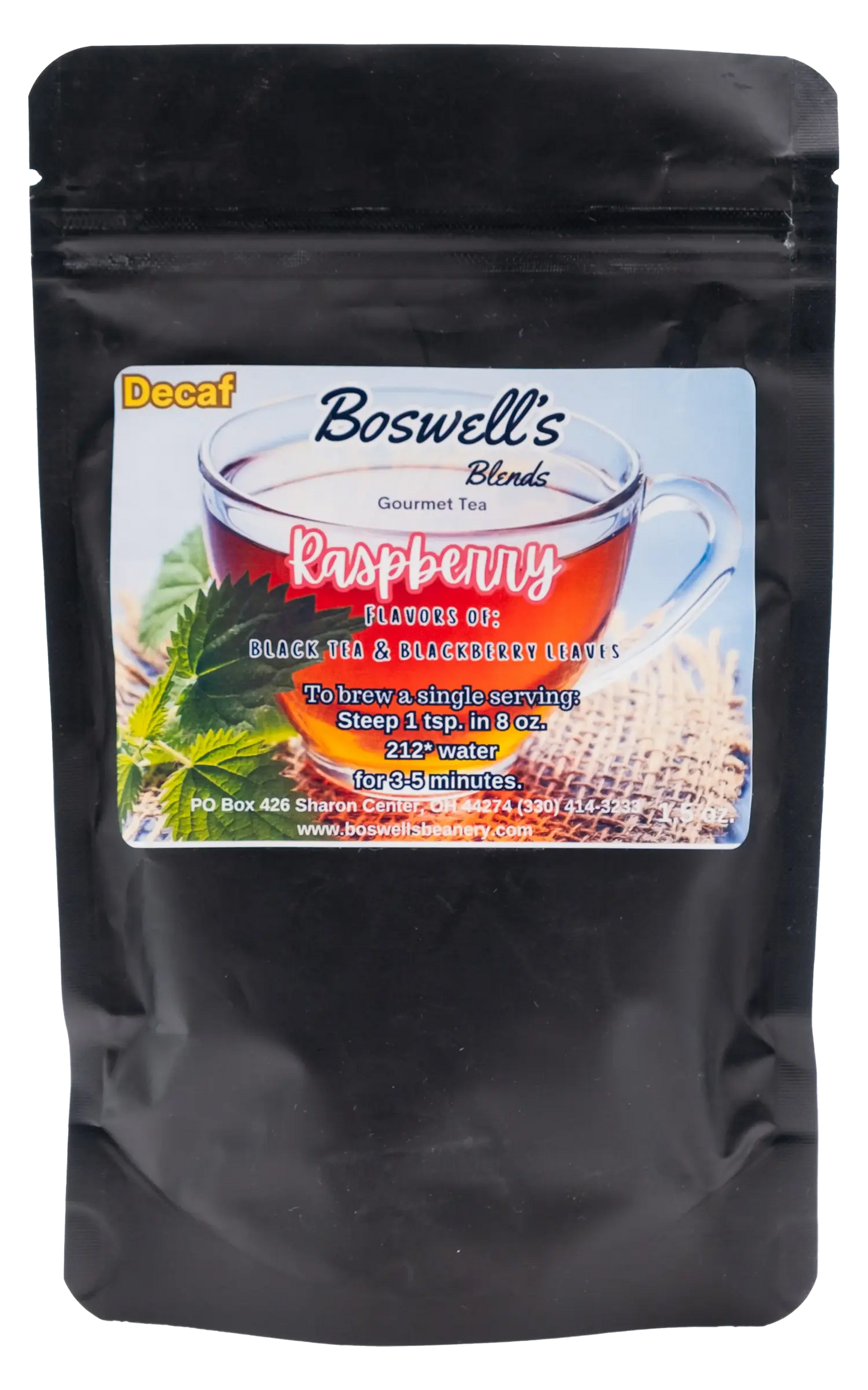 Raspberry Loose Tea (Decaf)