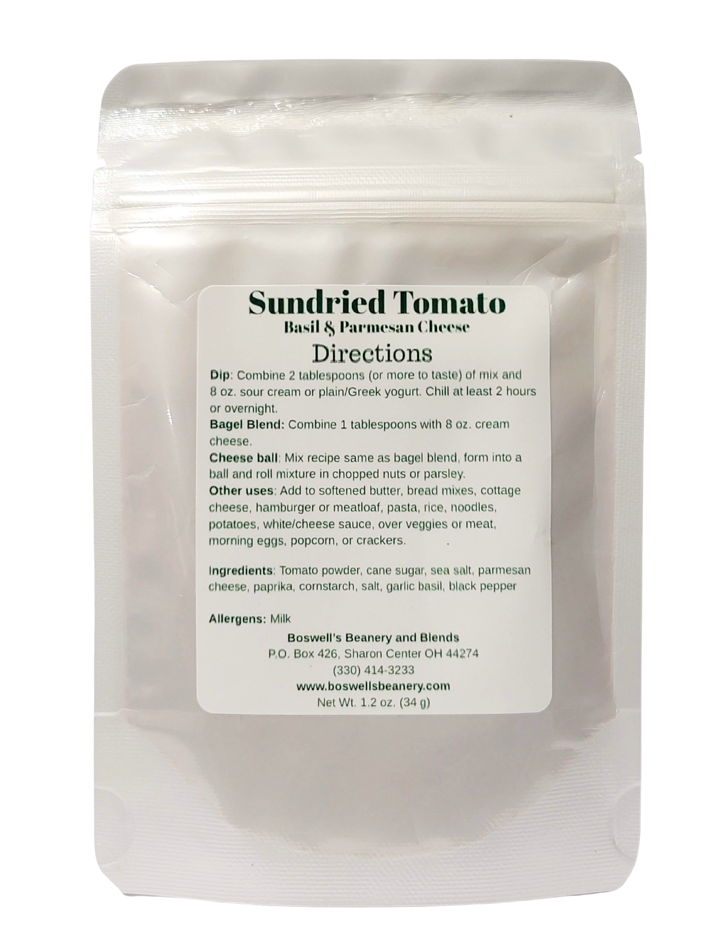 Sundried Tomato Basil & Parmesan