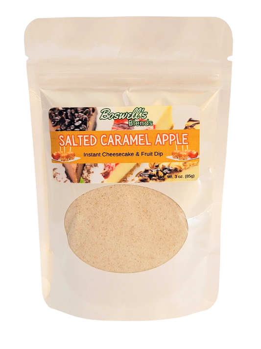 Salted Caramel Apple No-Bake Cheesecake