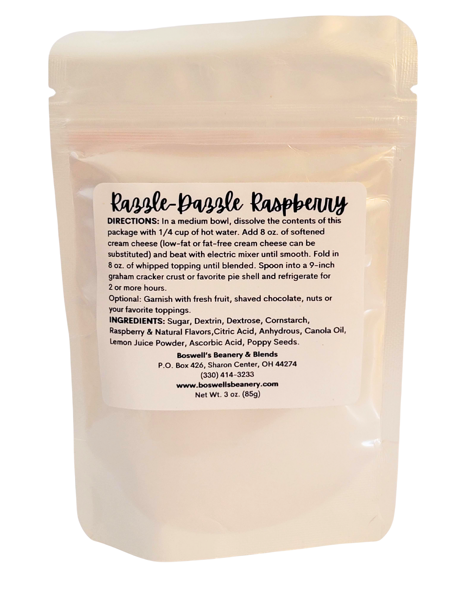 Razzle-Dazzle Raspberry No-Bake Cheesecake