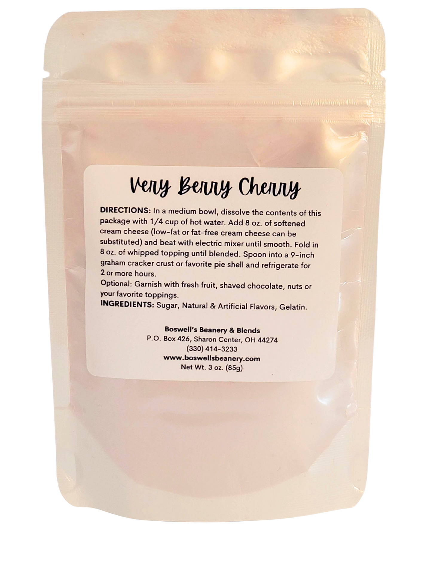 Very Berry Cherry No-Bake Cheesecake