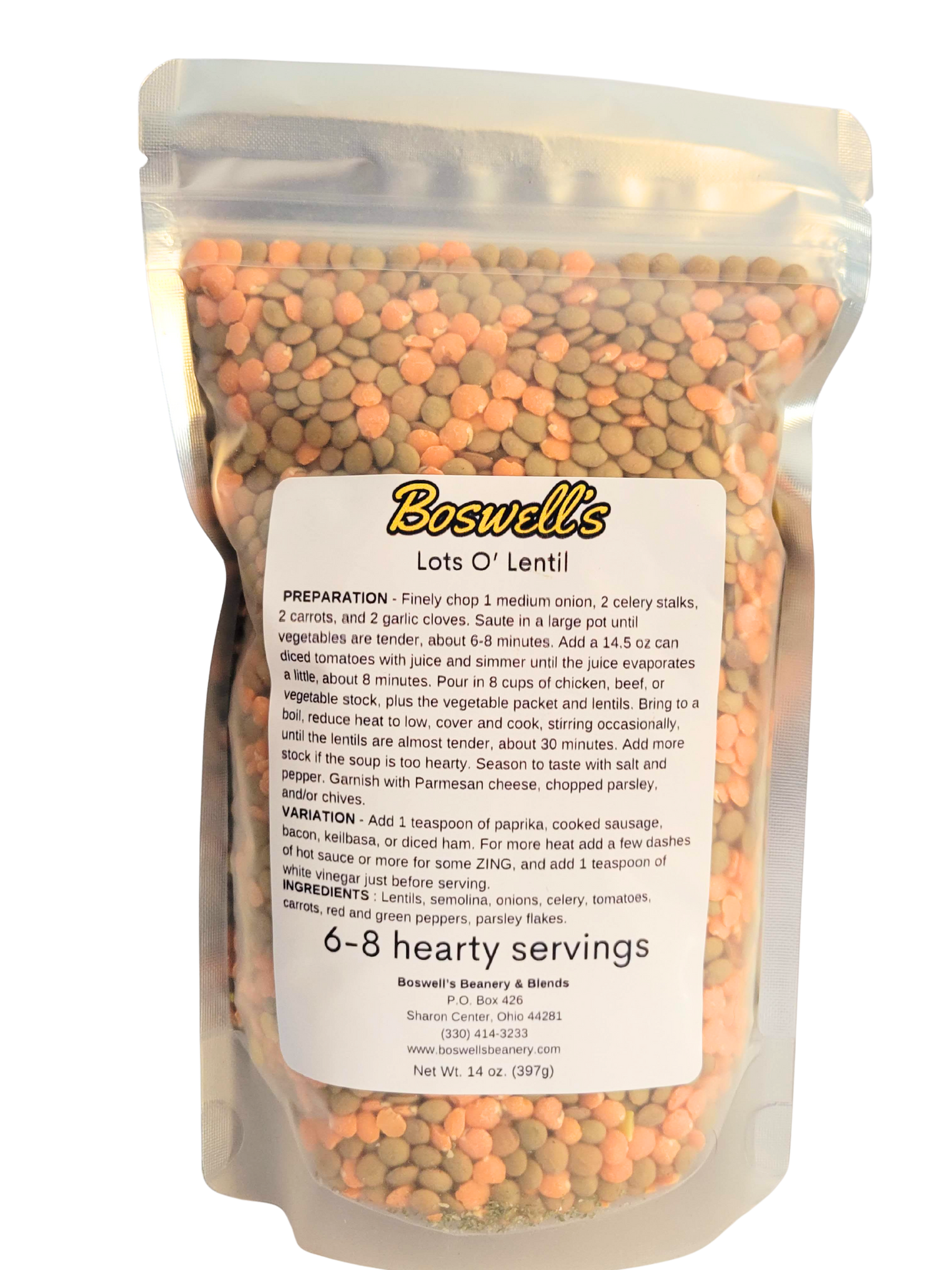 Lots O' Lentil Soup Mix