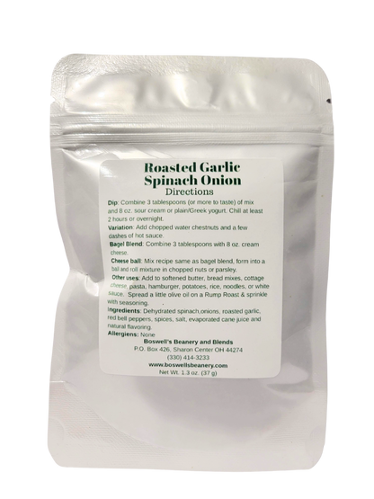 Roasted Garlic Spinach Onion