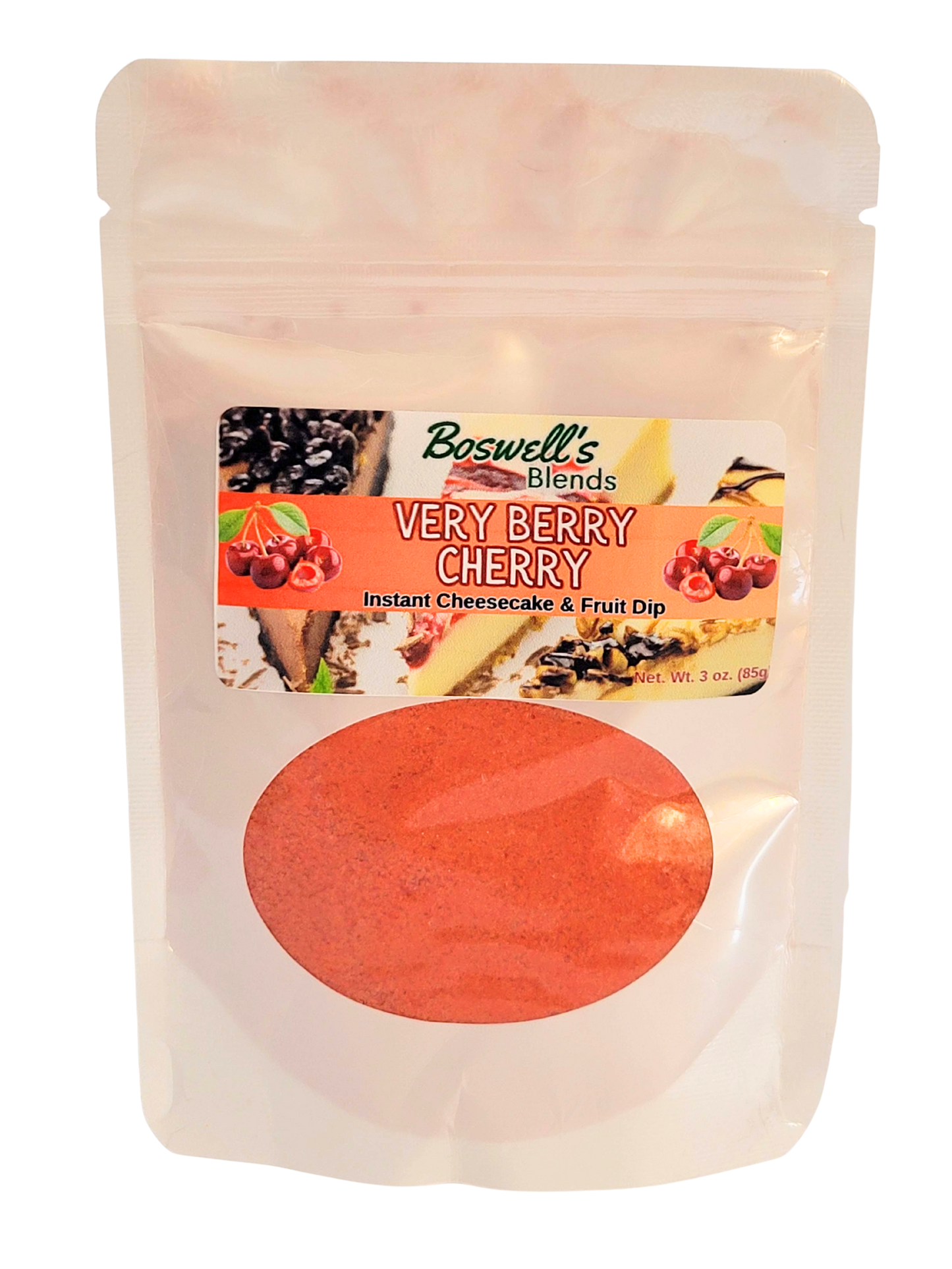 Very Berry Cherry No-Bake Cheesecake