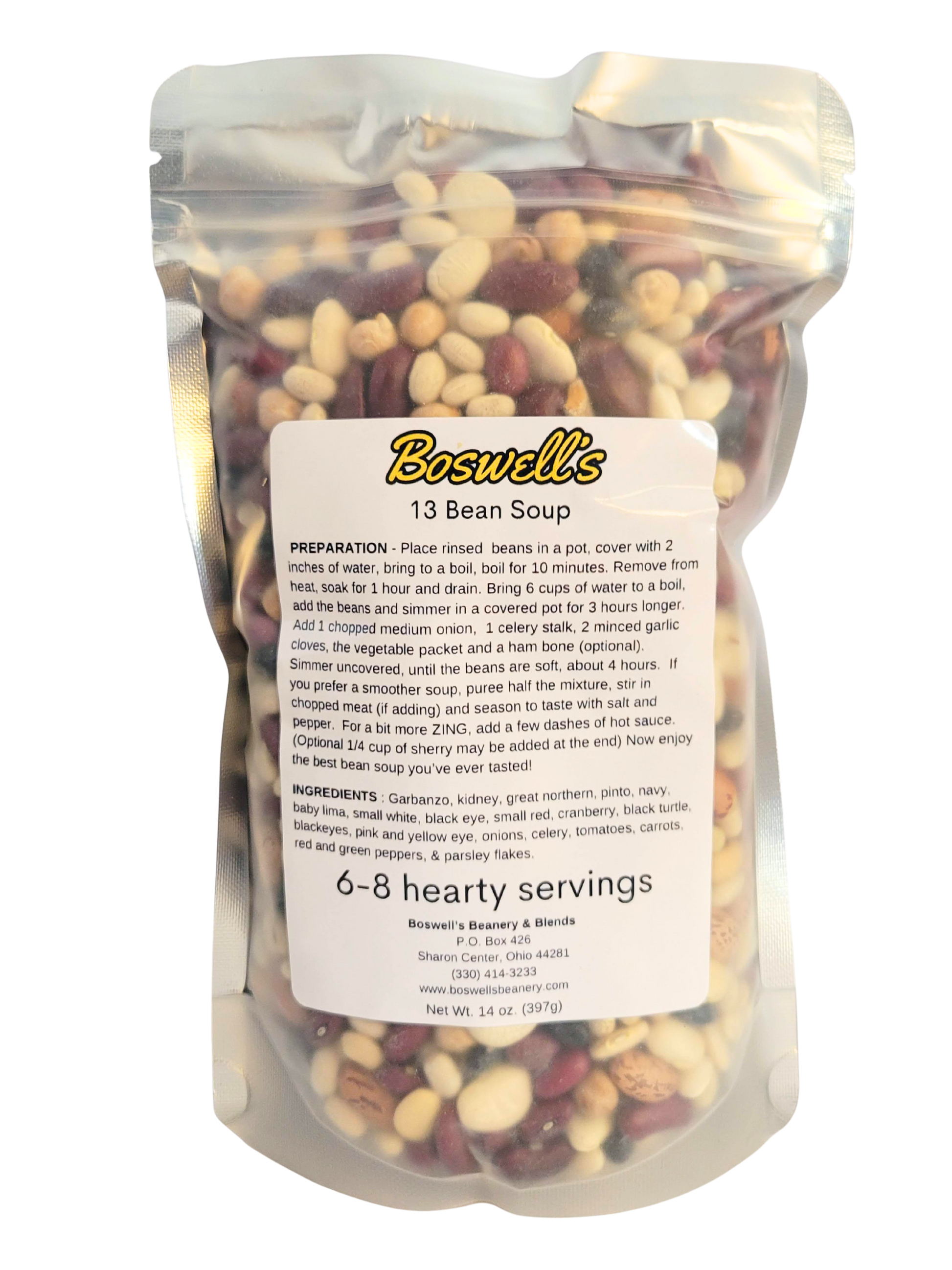 13 bean soup mix instant pot Thirteen Bean Soup Mix – Boswell's Beanery